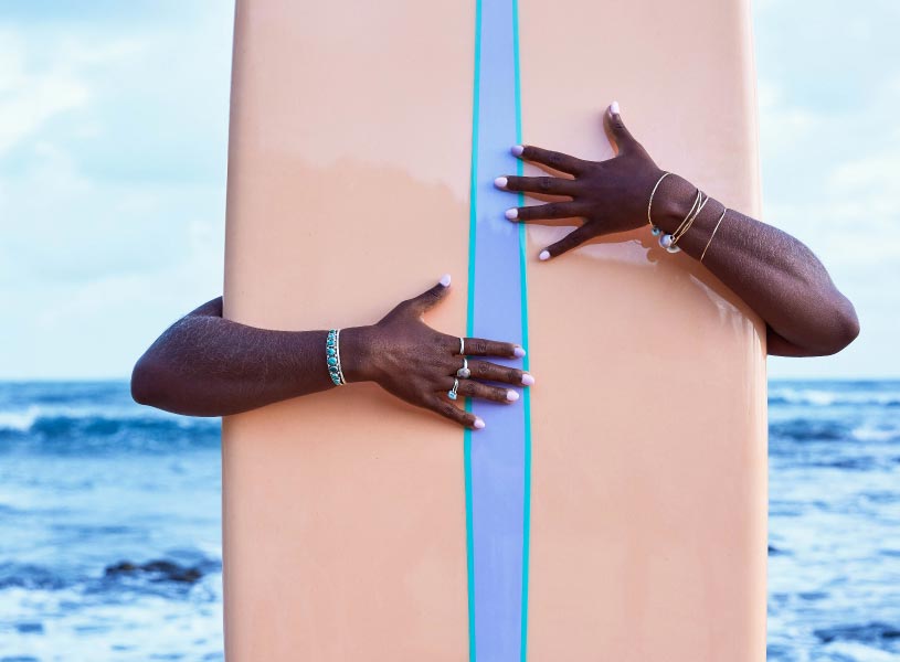 Embrace your shape. Surfboards come in all different sizes and so do our bodies.