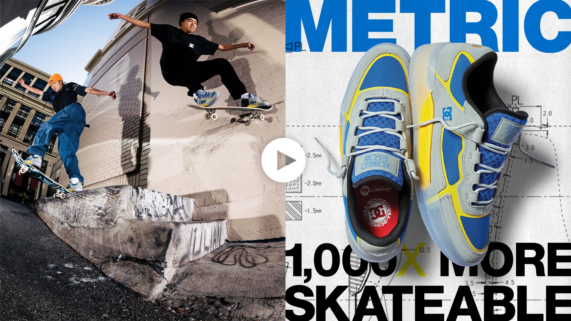 DC SHOES METRIC X HONGO Me スケシュー　26cm DC Metric x Hongo S — Skate Supply