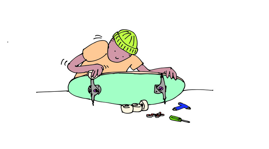 how to clean skateboard bearings