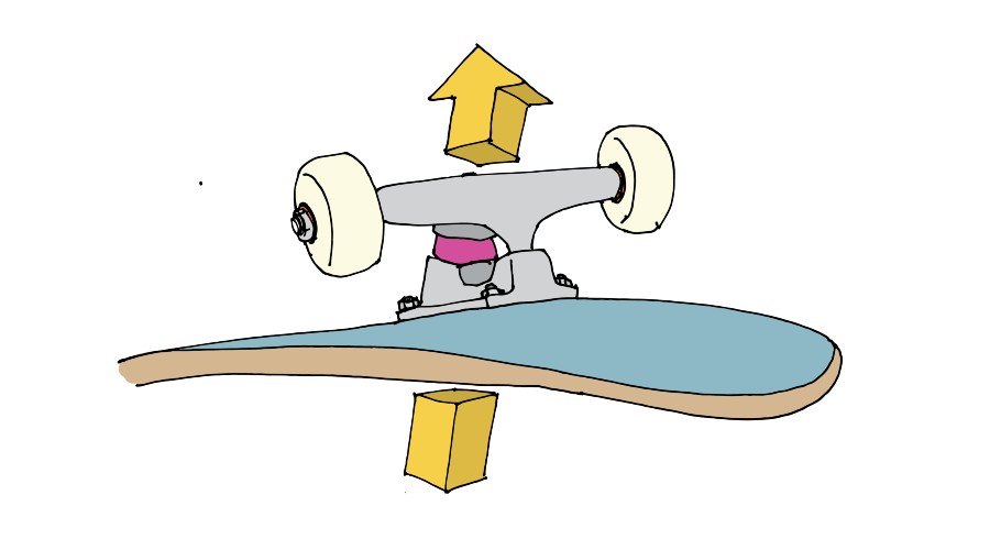 Lot De 2 Camions Skateboard 7,5 Pouces (191mm) - Blancs - Neufs